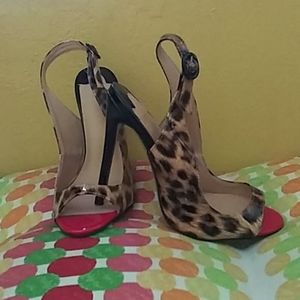 Cheetah print heel
